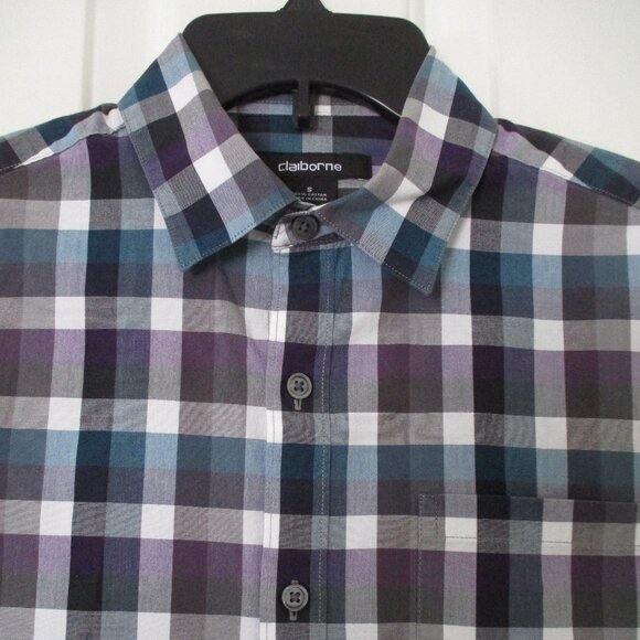 CLAIBORNE All-over print short-sleeve shirt, men's XL /eaa450245